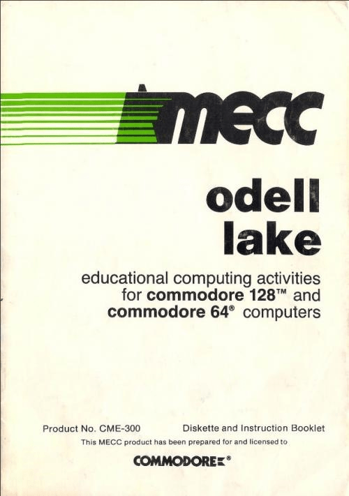 Odell Lake box art for Commodore 64